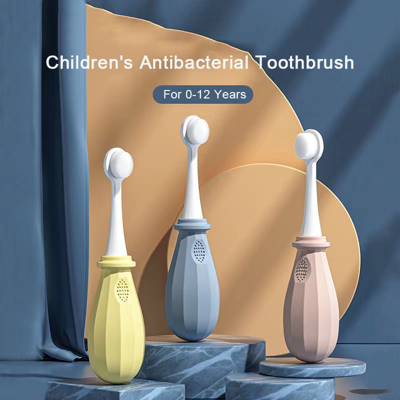 Congme 0-12 Yrs Baby Kids Toothbrush Ultra Soft Children Oral Hygiene Toothpaste Child toothbrush