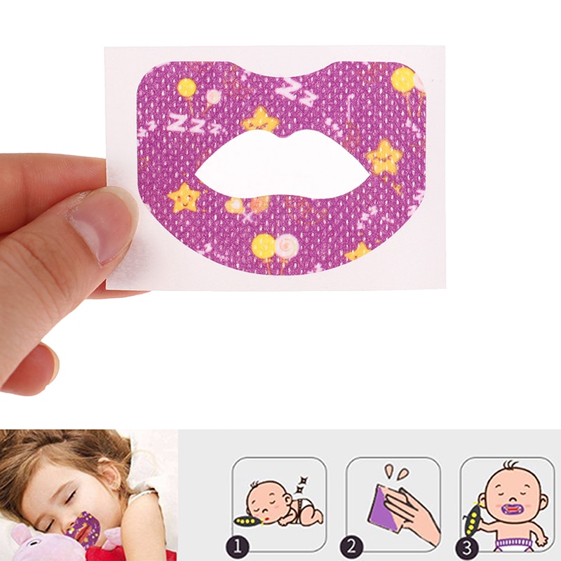 30pcs/Box Anti Snore Stickers Anti-snoring Mouth Correction Stickers Kid's Night Sleep Tape Lip Nose Breathing Patch