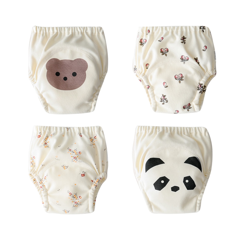 6 Layers Reusable Cloth Baby Diaper Nappies Panties Waterproof Cotton Baby Training Pants Infant Shorts Underwear Nappy Changing