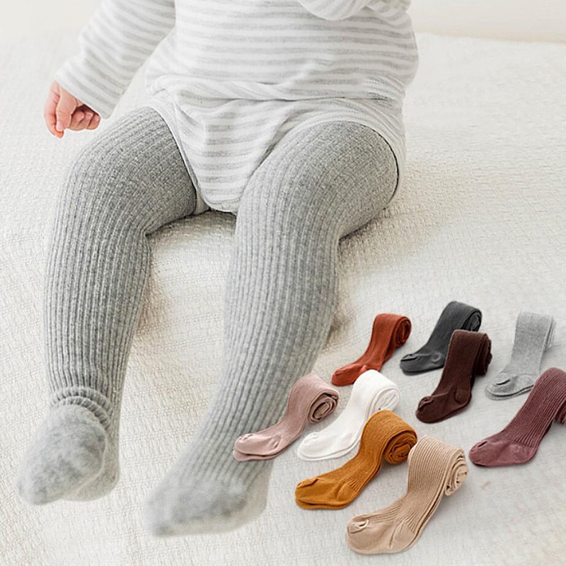 Baby Tights Winter Autumn Solid Color Soft Cotton Thick Warm Baby Girl Tights Newborn Toddler Tight Boy Girl Pantyhose