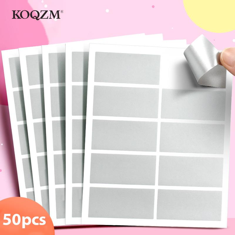 50pcs Reward Scratch Card Film Coated Stickers Scratch Off Labels Diy Children's Redemption Vouchers