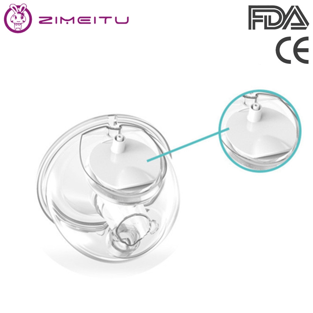 Wearable Breast Pump Accessories Silicone Horn Diaphragm Milk Collector Nursing Cup Tee Joint Electric Breastpump Parts Not BPA