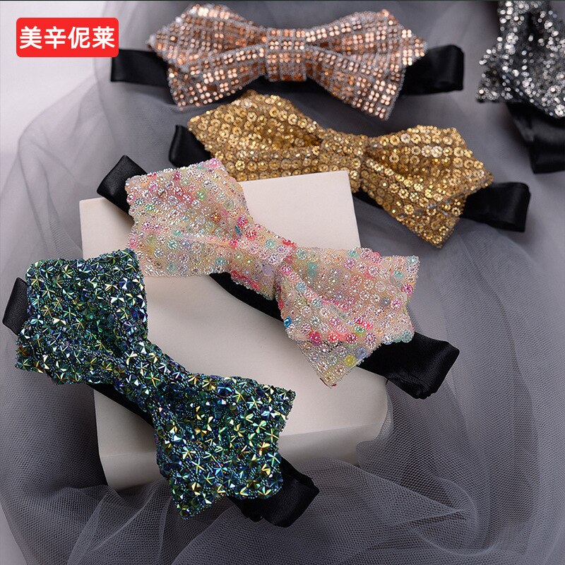 Men's top grade good bow tie fashion wedding formal business groom best man fashion trendy top grade bow tie