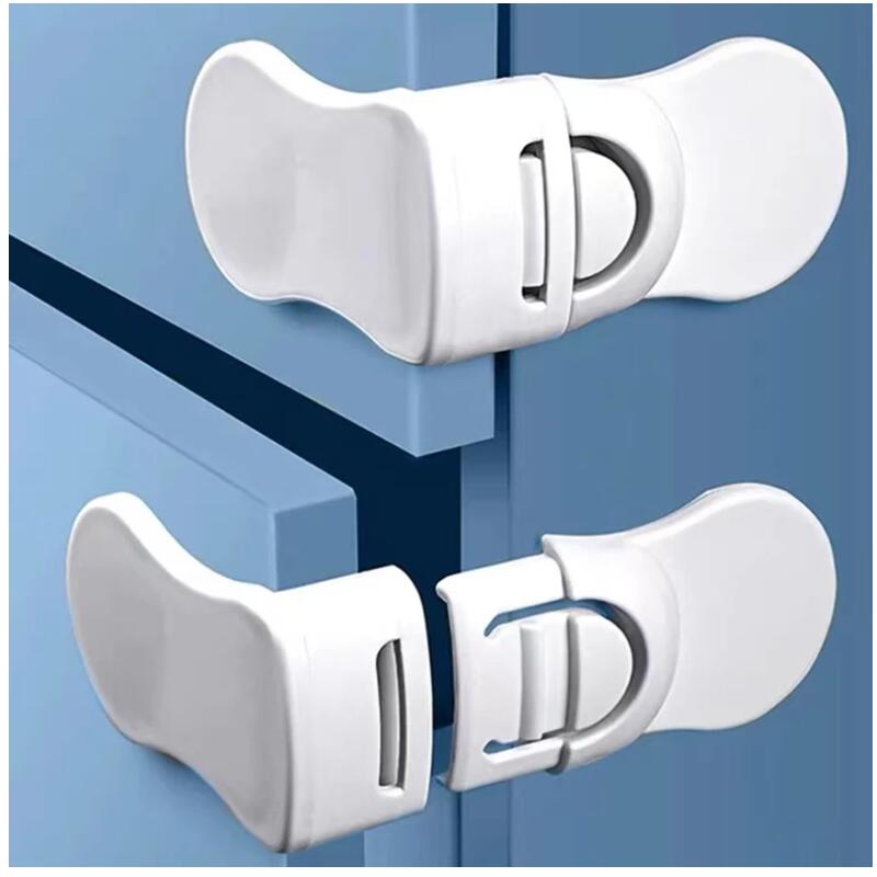 Baby Safety Drawer Lock Anti-collision Anti-Pinching Hand Cabinet Drawer Locks Plastic Safe Buckle for Children Kids Protection