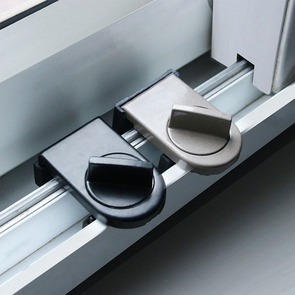 Adjustable Sliding Sash Window Stopper Cabinet Locks Doors Security Anti-theft Buckle Aluminum Alloy Child Safety Lock