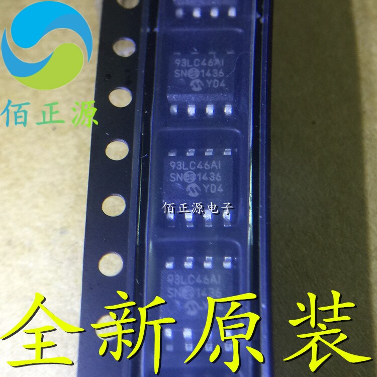 10pcs orginal new 93LC46A-I/SN 93LC46A SMD SOP-8 memory chip