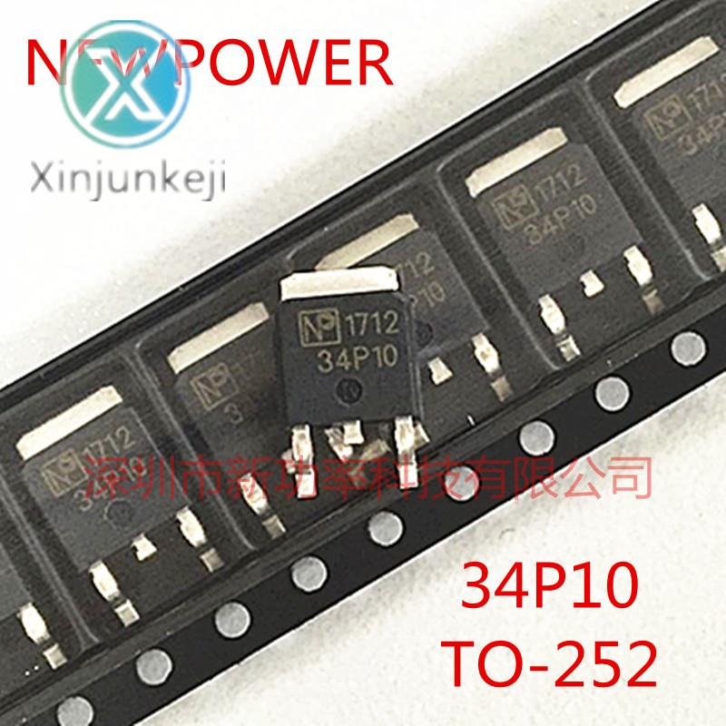 20pcs orginal new NPD34P10 TO-252 MOS FET P channel 100V 34A 34P10