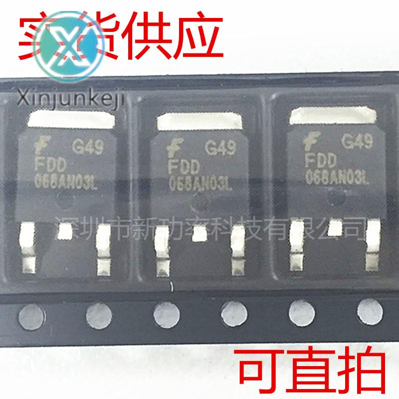 20pcs orginal new FDD068AN03L field effect MOS tube N channel 30V 35A SMD TO-252