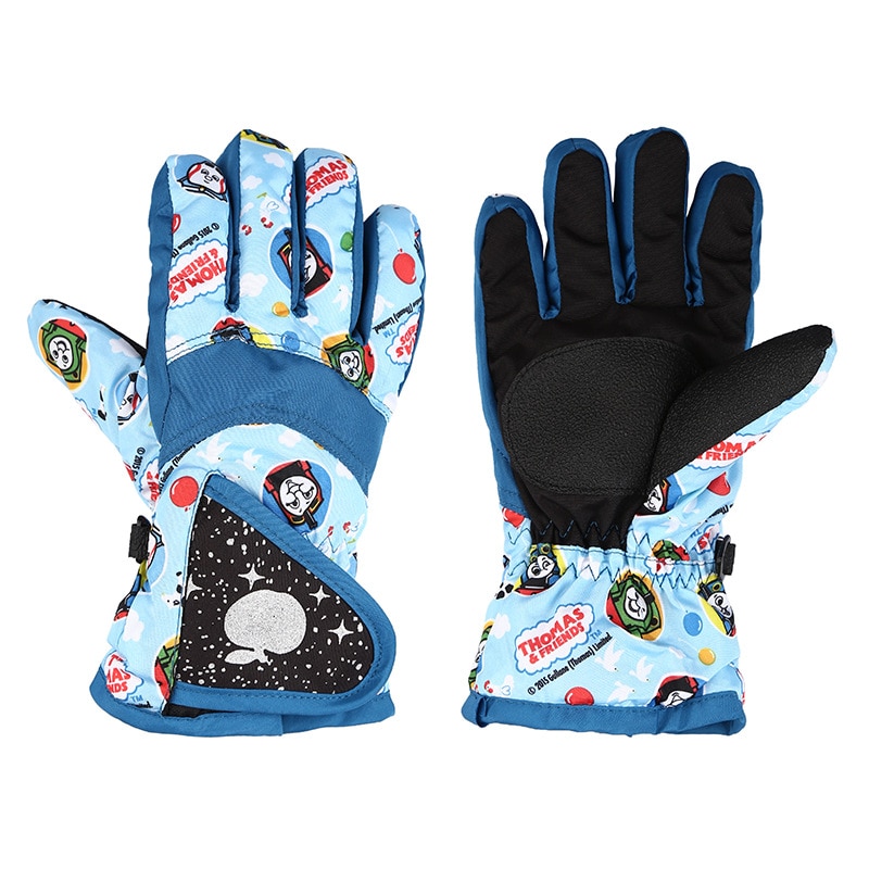 Children Ski Gloves Winter Thick Warm Windproof Waterproof Gloves Winter Thermal Outdoor Sport Mittens Climbing Gloves 3-7 Years