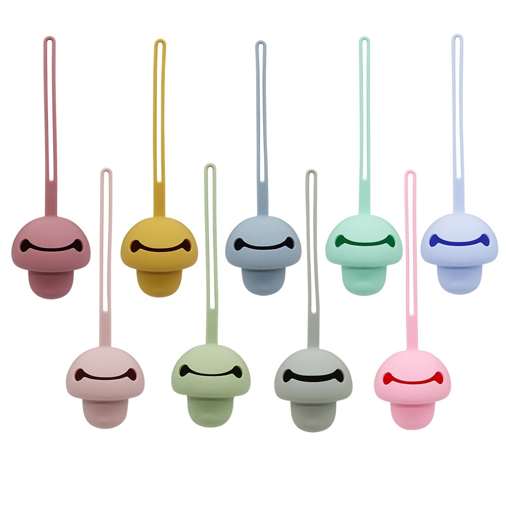 Baby Silicone Pacifier Holder Dummy Nipple Case Newborn Pacifier Storage Bag Cute Mushroom Pacifier Box Soother Teat Container