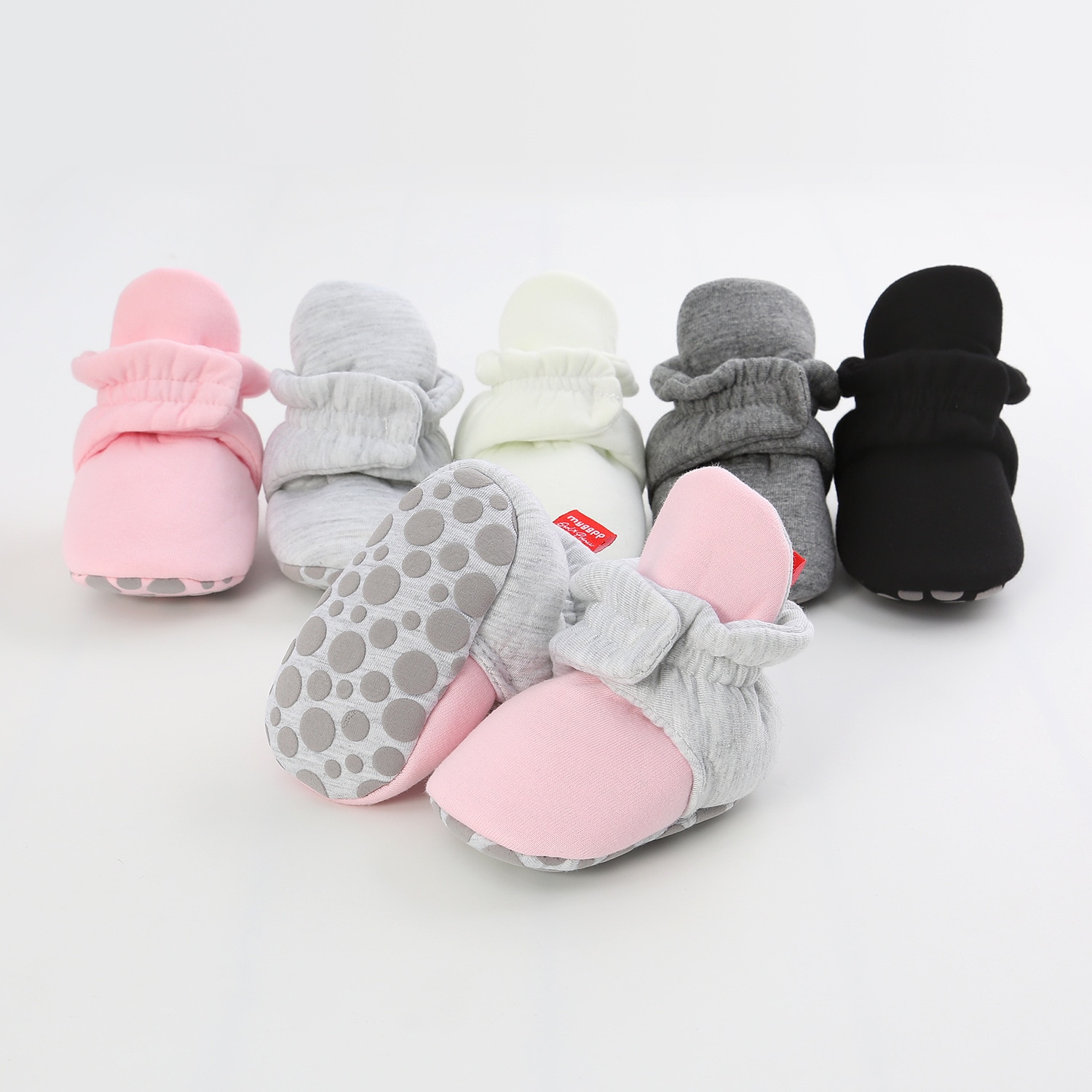 New Baby Socks Shoes Boy Girl Star Toddler Booties Newborn Cotton Comfort Soft Anti-slip Warm Infant Crib Shoes First Walkers