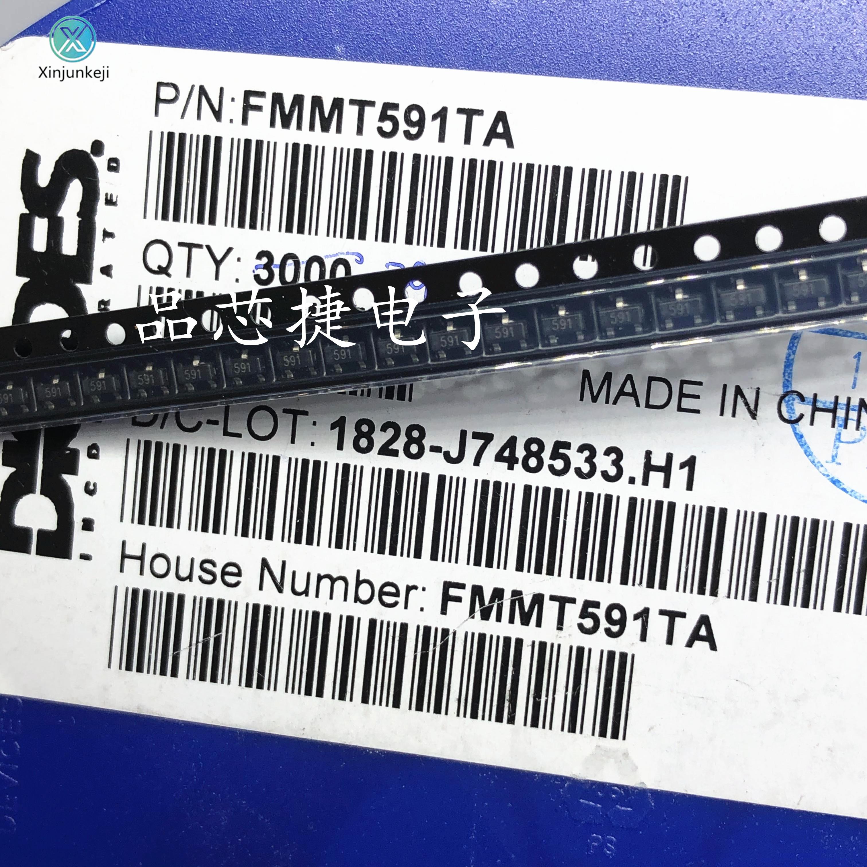 20pcs orginal new FMMT591TA FMMT591 silkscreen 591 SOT23 transistor triode