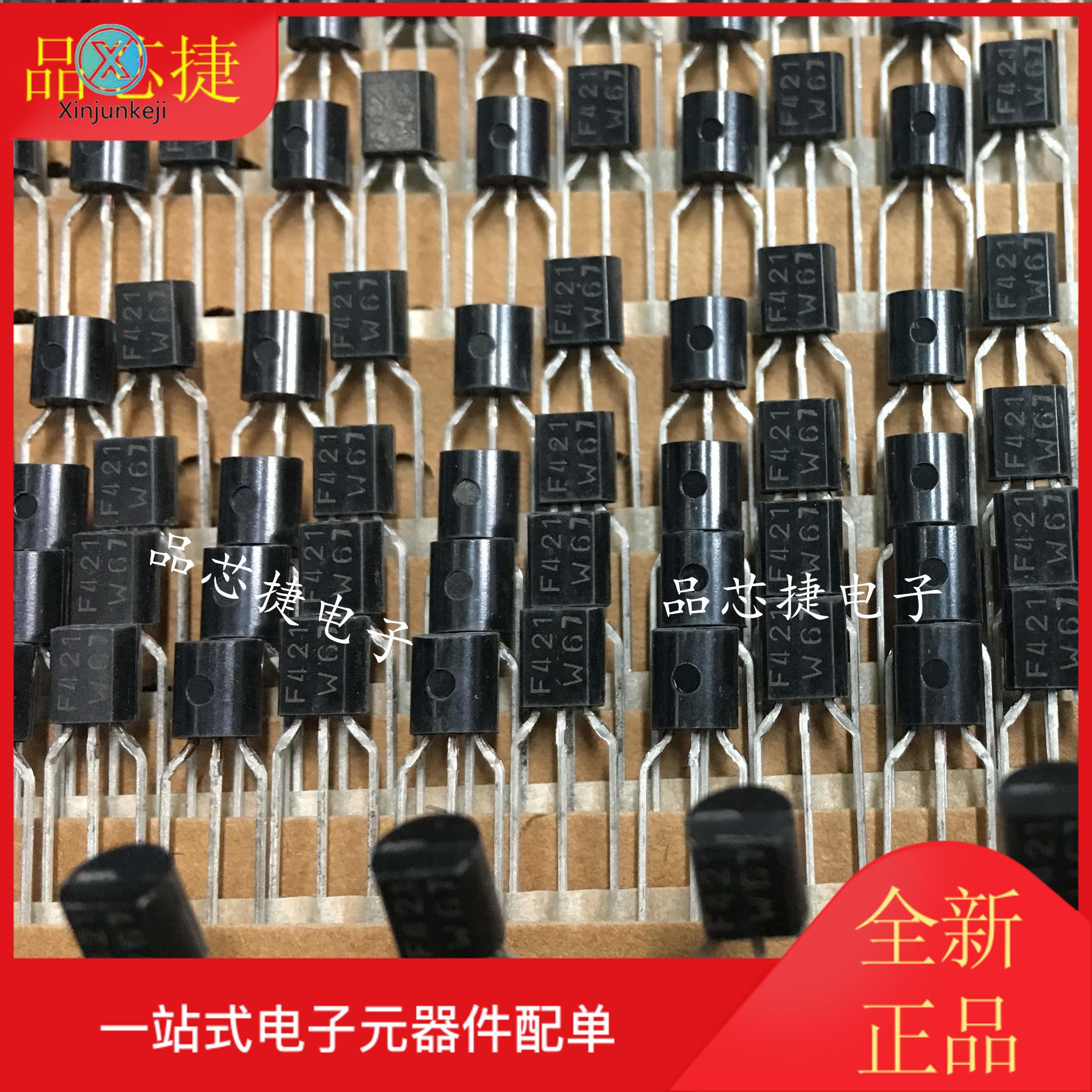 10pcs orginal new BF421 silk screen F421 TO92 300V 50mA bipolar transistor triode