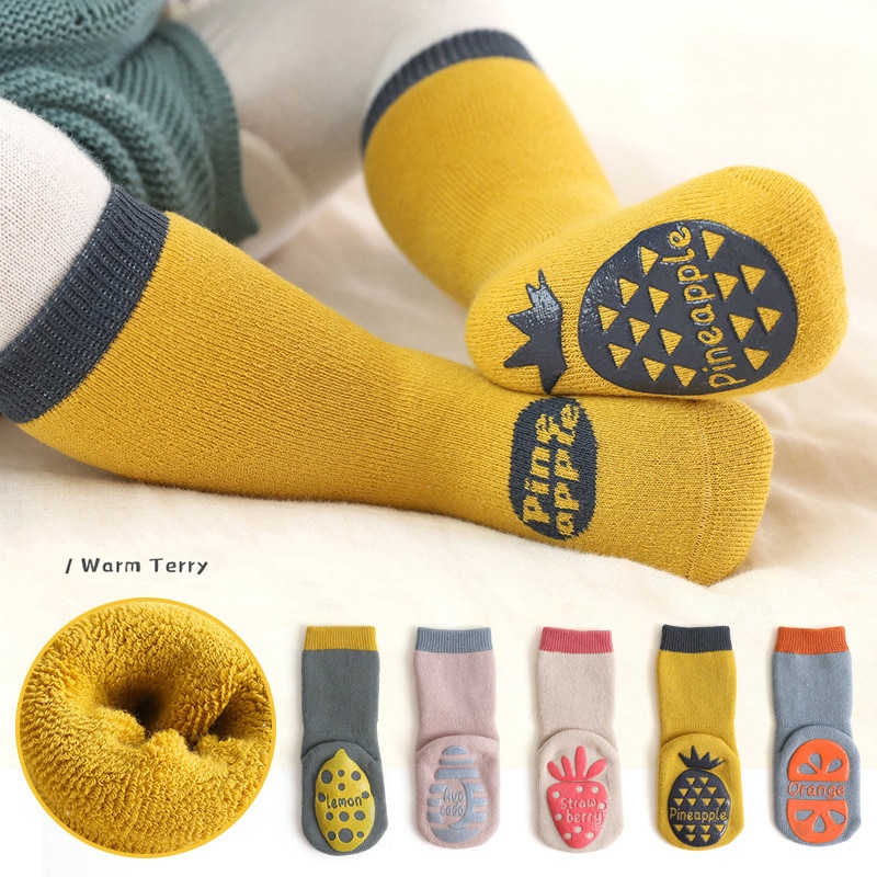 Baby Cute Anti Slip Socks Newborn For Children Girl Infant Boy Toddlers Home Children's Non-slip Kids Cotton Sock With Grip