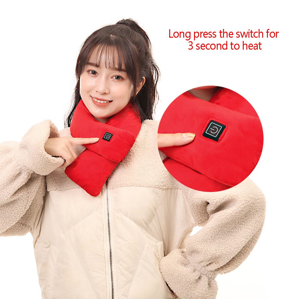 Fashion Unisex Pad Shawl Temperature Control Warmer Shawl Electric Heated Scarf Electric Winter Warmer Neck Wrap