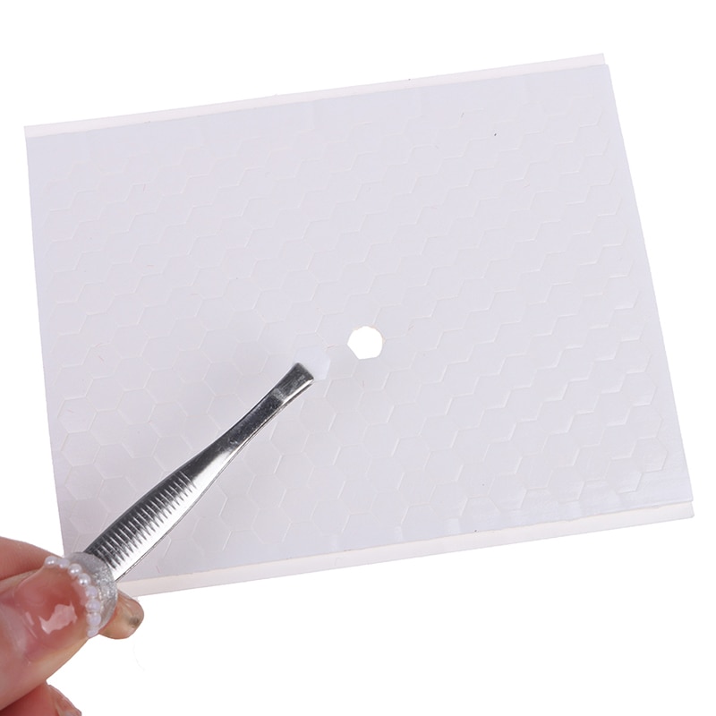 1 Sheet Double-sided Hexagon Dots Adhesive Fastener Tape White Strong Glue Magic Sticker Creative Craft Diy Tape Foam Adhesive