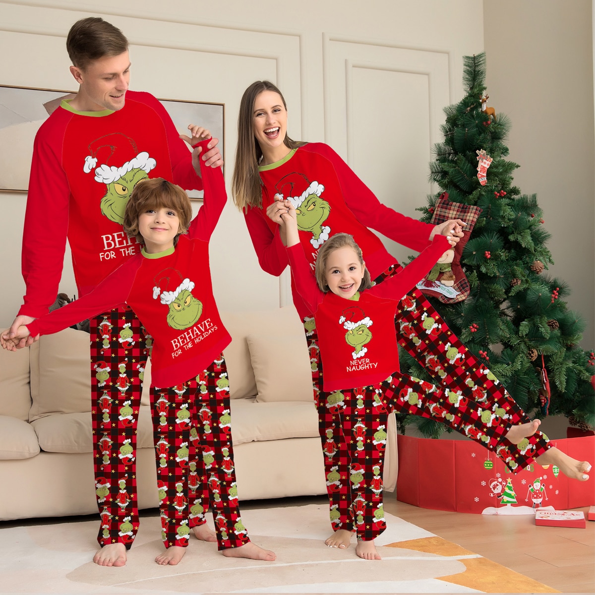 Newest Family Christmas Pajamas Set Mother Father Kids Son Matching Outfits Baby Girl Rompers Family Sleepwear Couples Pyjamas