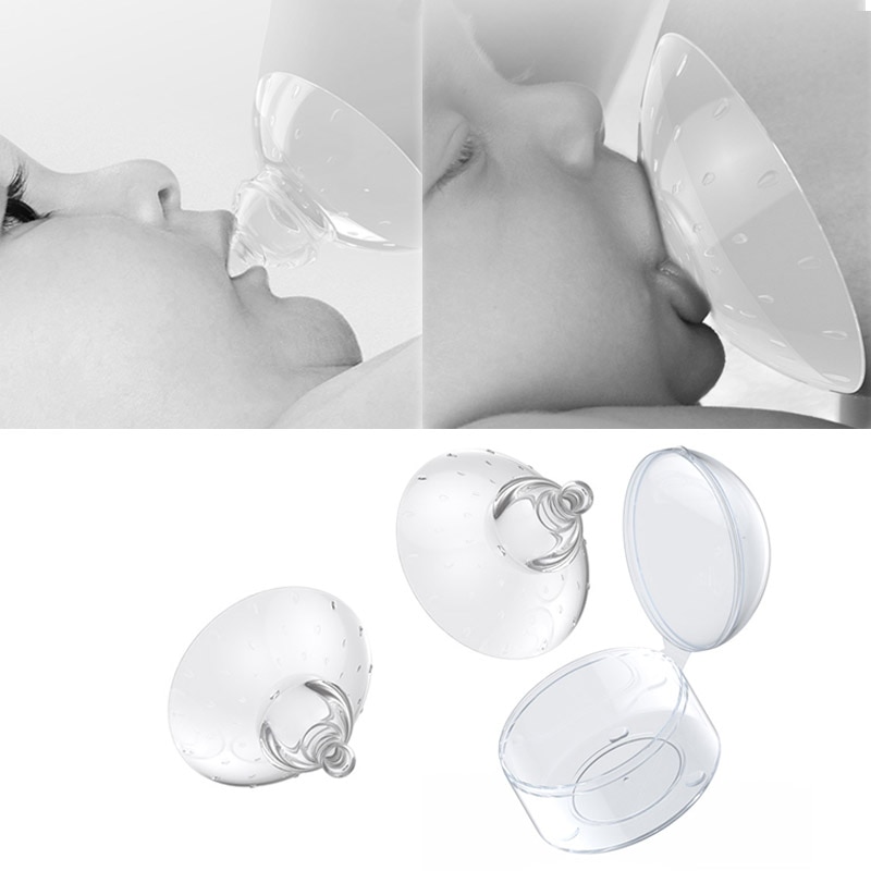 2pcs/Set Silicone Nipple Protectors Feeding Mothers Nipple Shields Protection Cover Breastfeeding Mother Milk Silicone Nipple
