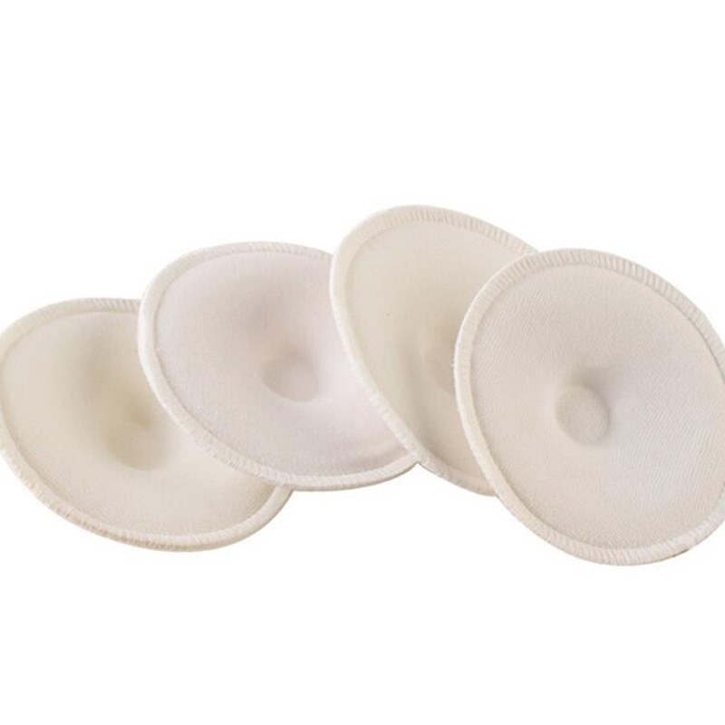4 Pcs New Bamboo Breast Pad Nursing Pads For Mum Washable Waterproof Feeding Pad Bamboo Reusable Breast Pads