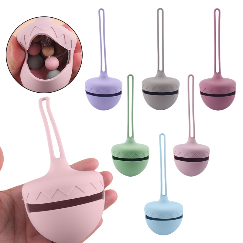 Baby Pacifier Holder Food Grade Silicone Newborn Portable Soother Container Case Cute Cartoon Nipple Storage Box Bag BPA Free
