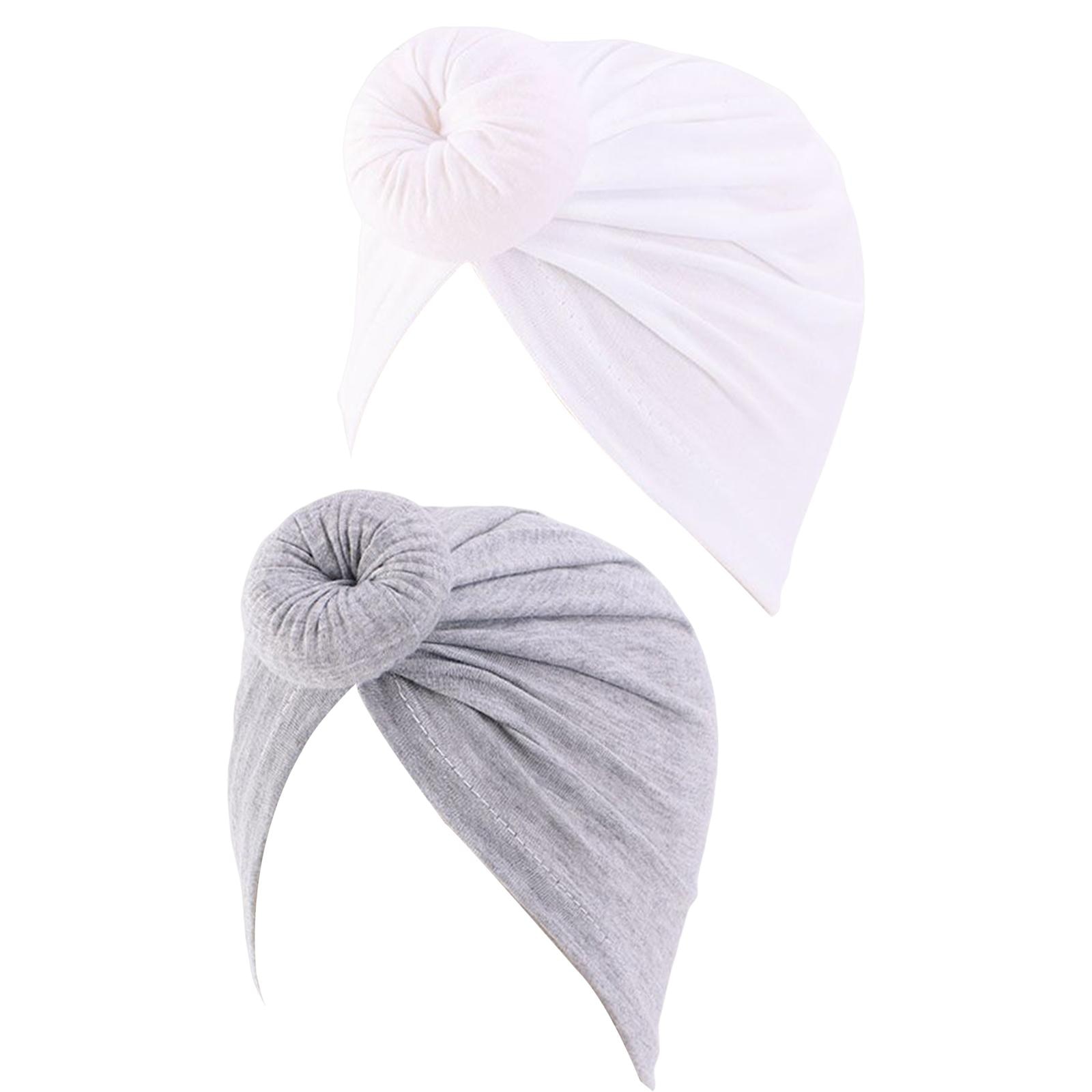 Donut Head Wrap Headband Breathable Solid Color Hat for Girls Boys 1 to 6 Years Children