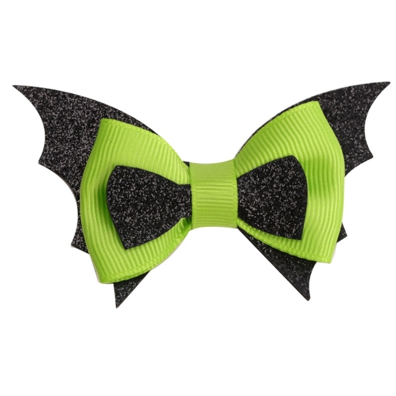 Halloween Christmas Cartoon Bat Wings Hair Clips Bowknot Hairpin Accessories for Girls Women Teen