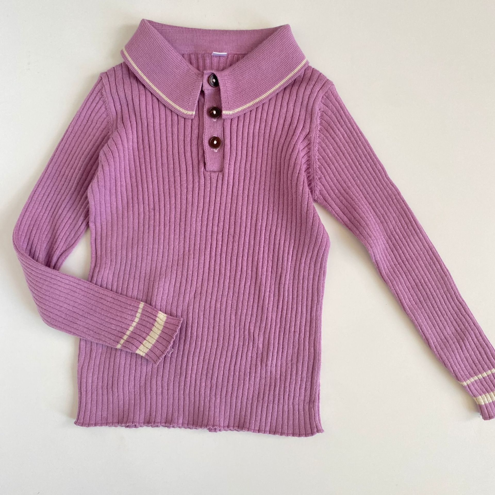 Fub Brand 2022 New Winter Autumn Kids Polo Shirts for Boys Girls Cute Long Sleeve Knit Tops Tees Clothes