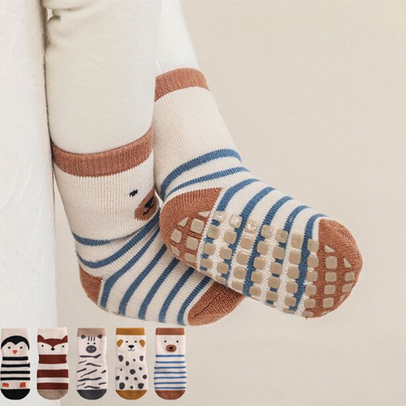 Newborn Baby Socks 0-5T Winter Thick Terry socks For Boys Girls Warm Anti Slip Floor Children's Socks 2022 Kids Accessories
