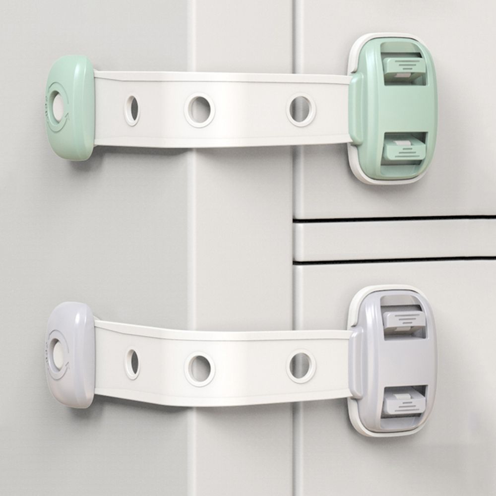 Adjustable Cabinet Door Anti-pinch Security Lock Baby Cabinet Lock Drawer Refrigerator Lock Drawer Strap Security Protector