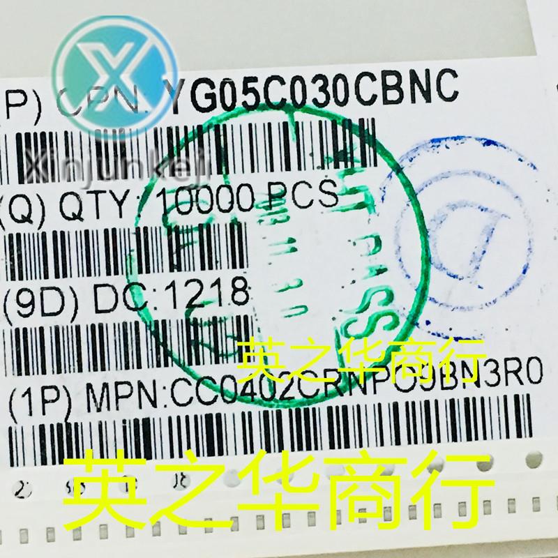 10pcs orginal new 100pcs CC0402CRNPO9BN3R0 SMD Capacitor 0402 3PF 50V