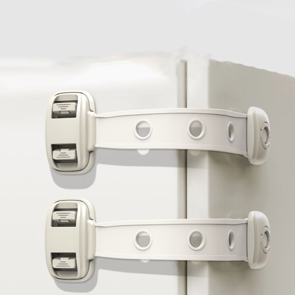 Children's Cabinet Door Anti-pinch Security Lock Baby Cabinet Lock Drawer Cabinet Refrigerator Lock Drawer Straps