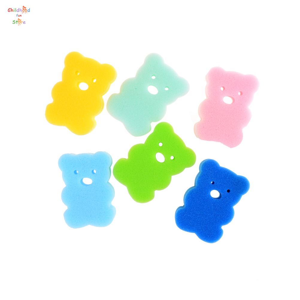 1pcs Random rub Sponge Bath Brushes Baby Infant Shower faucet Wash child Brush bath brushes sponges Cotton Rubbing Body