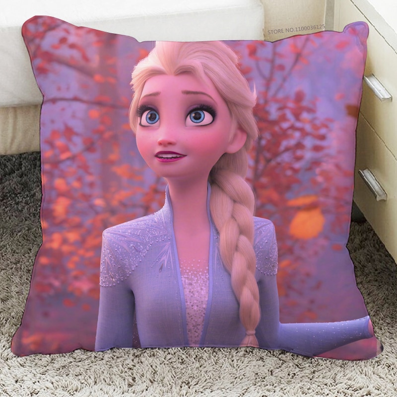 Disney Frozen Elsa Pillow Case Cushion Cover Children Baby Girl Couple Pillow Cover Decorative Pillows Case 40x40cm