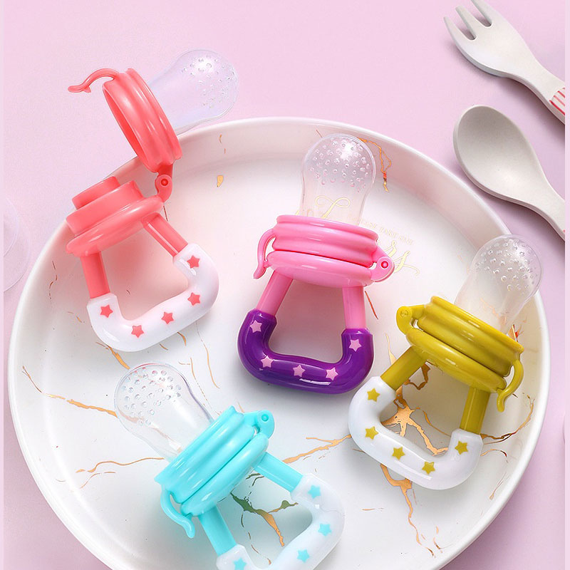 Baby Pacifier Baby Fruit Food Supplements Bite Bite Silicone Mesh Bag Baby Fruit Feeding Tableware Pacifiers for Babies