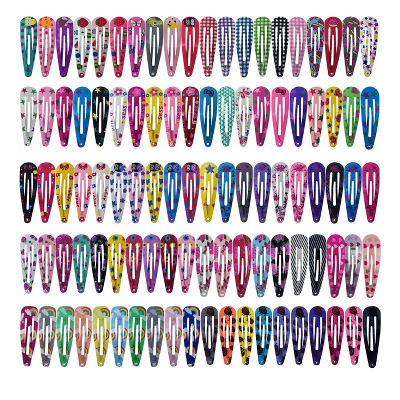 10Pcs/Lot Korean Style Girls Hair Accessories Cartoon Hairclip Candy Color Flower Hair Clip Barrette Cute Hair Clip for Kids