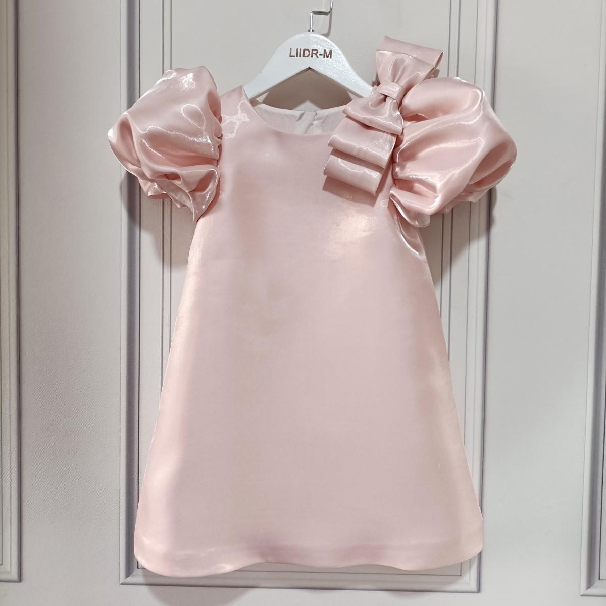 Pink 1St Birthday Party Dress for Baby Girls Luxury Female Kid Ball Gown Christmas Gala 2023 Children Photoshoot Evening Dresses