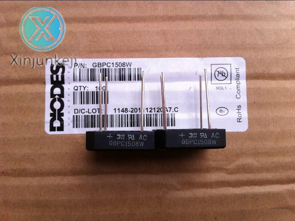 10pcs orginal new GBPC1508W 15A800V rectifier square bridge pin