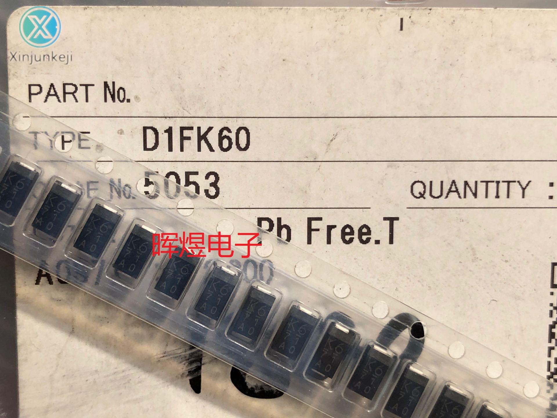 10pcs orginal new D1FK60 silk screen K6 ultra fast recovery diode DO214AC