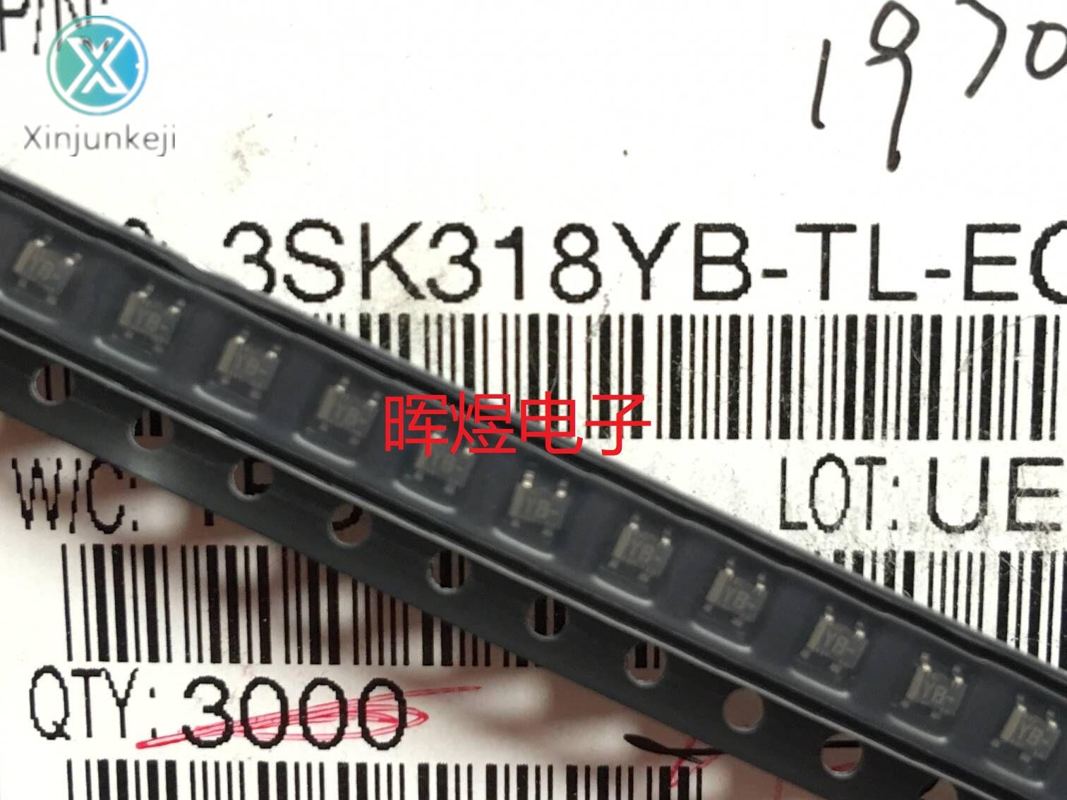 10pcs orginal new 3SK318YB-TL-EQ 3SK318 UHF RF amplifier SOT343