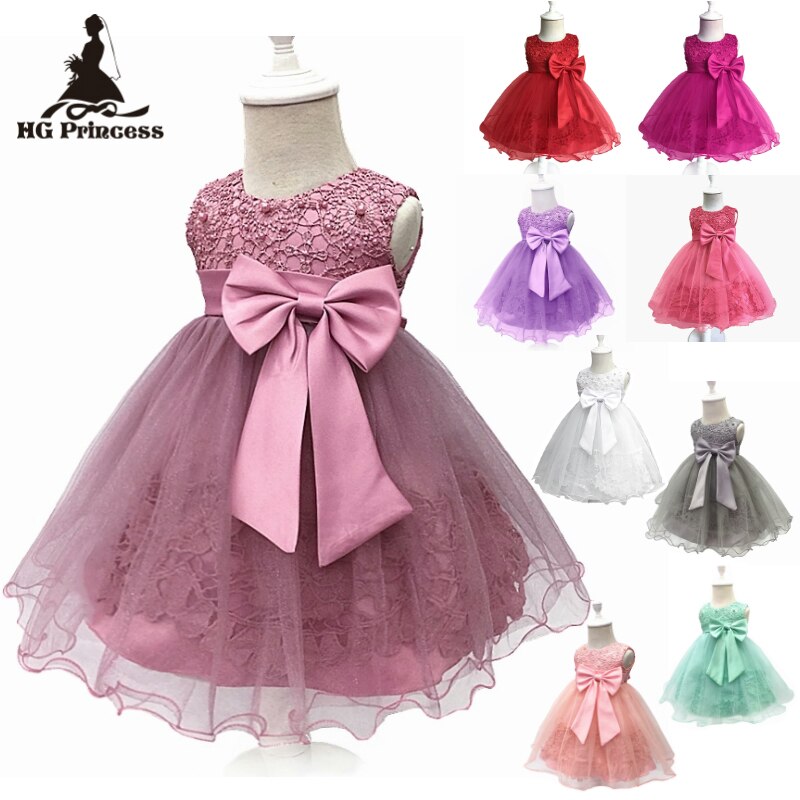 Formal Cotton Infant Dresses 2023 New Arrival Baby Dress For 1 Year Girl Birthday Toddler Party Gowns Newborns Clothes Wholesale