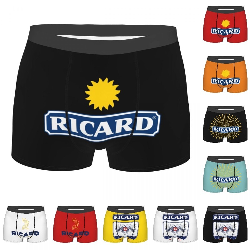 Ricard Boxer Shorts Men 3D Printed Male Soft Underwear Panties Briefs Breathbale Underpants