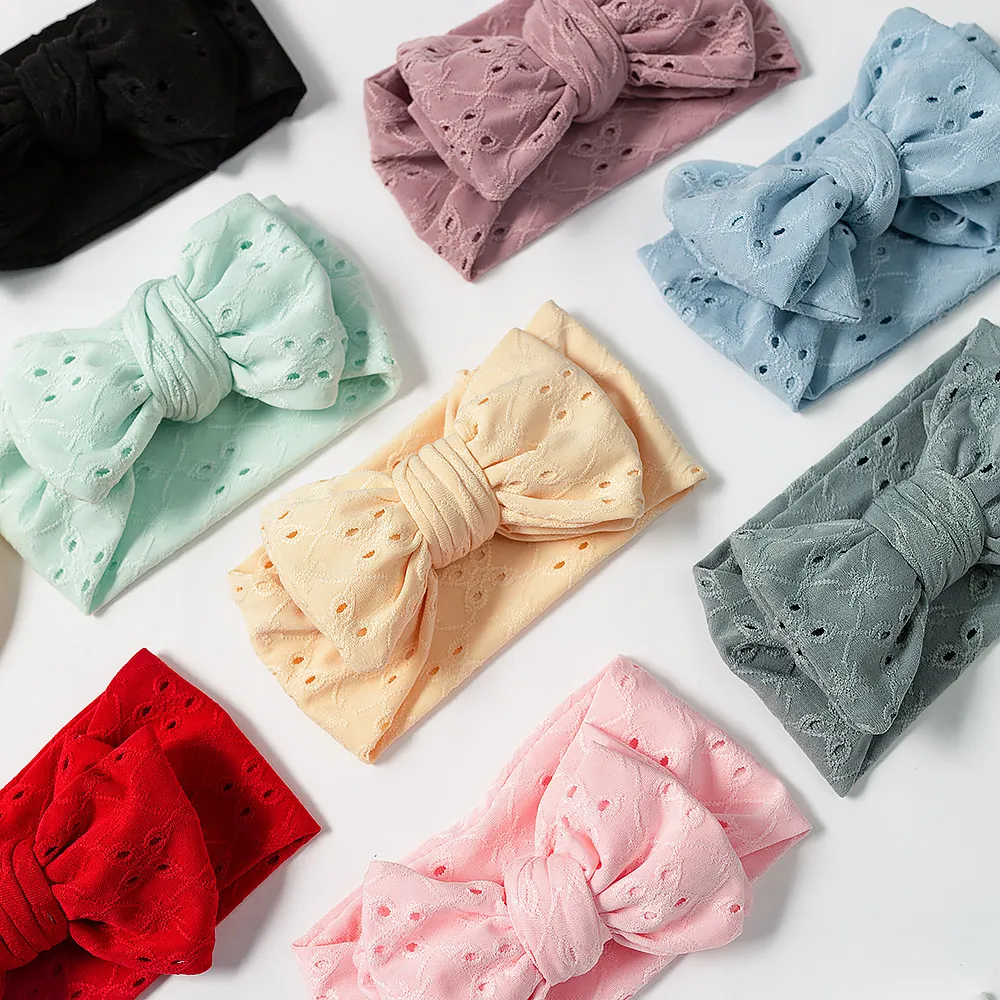 Baby Headband for Child Bowknot Headwear Cables Turban for Kids Elastic Headwrap Baby Gift Hair Accessories