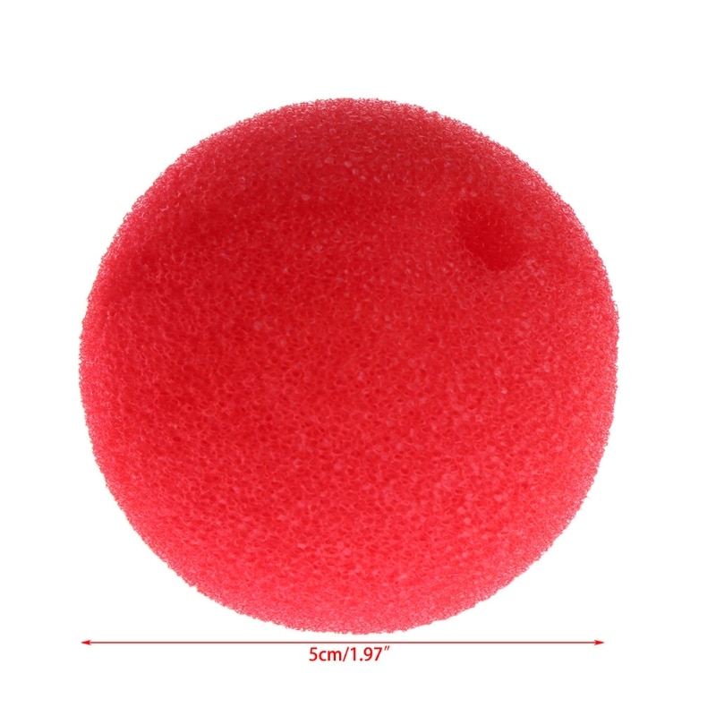 25Pcs Sponge Ball Clown Nose For Christmas Halloween Costume Party Decoration