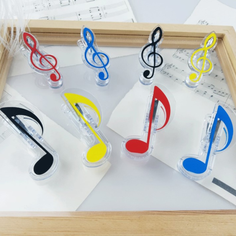 1PC Universal Book Paper Sheet Clips Steel Spring Small Score Mini Music Folder Clips Decorative Paper Musical Notation Clips