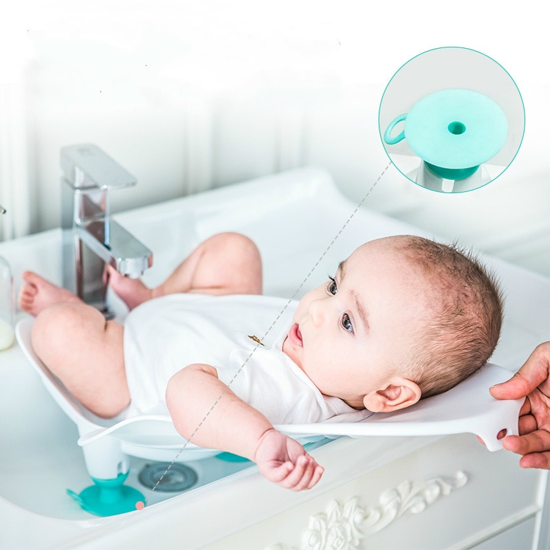 Baby Bath Mat Portable Infant Washing Ass Artifact Baby Washing Fart Basin Newborn Washing PP Tub Supplies Baby Bath Safety Mat