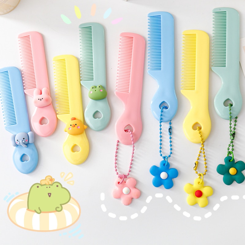 Cute Baby Combs Koran Cartoon Animal Floral Protable Hair Brushes for Baby Boys Girls Little Girl Kid Children Hair Accessories