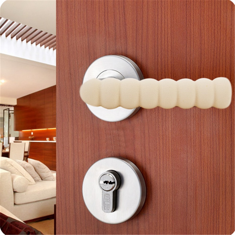 2pcs Baby Safety Protection Anti-collision Security Door Handle Soft Long Foam Doorknobs for Child Proof Baby Protect Production