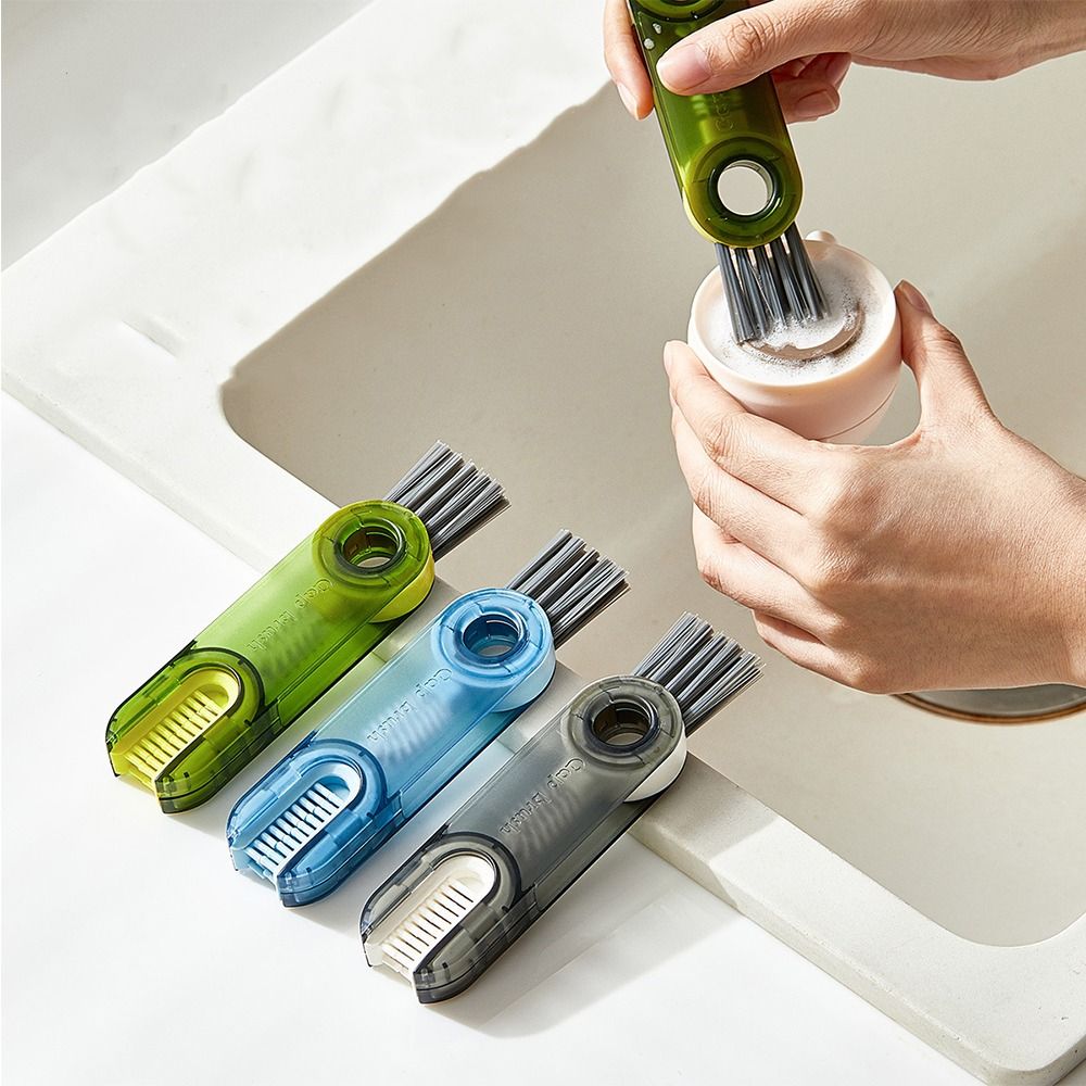 Cup lid cleaning brush insulation cup gap cleaning tool washing cup cup brush milk bottle cup mouth cleaning silicone brush