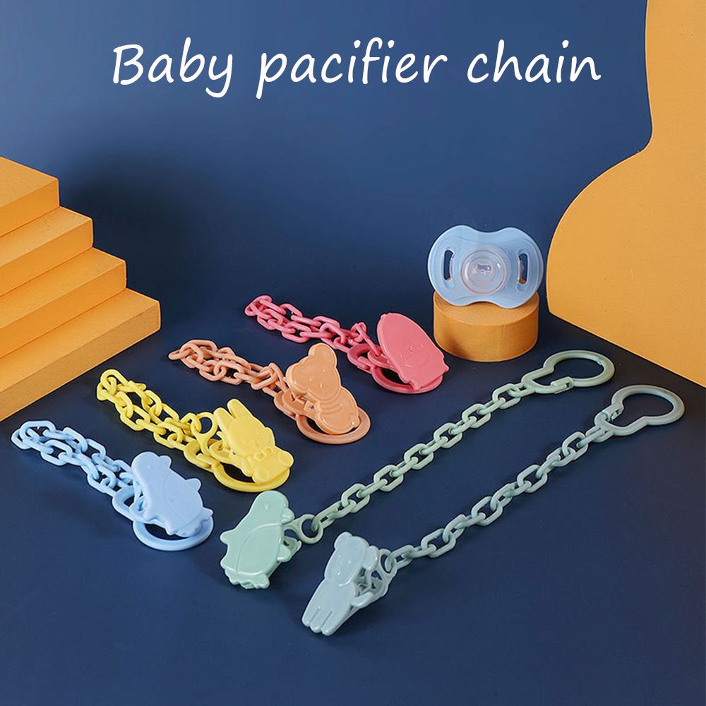 Baby Care Pacifier Clip Baby Dummy Chain Feeding Product Animal Cartoon Baby Pacifier Anti-lost Chain Accessories