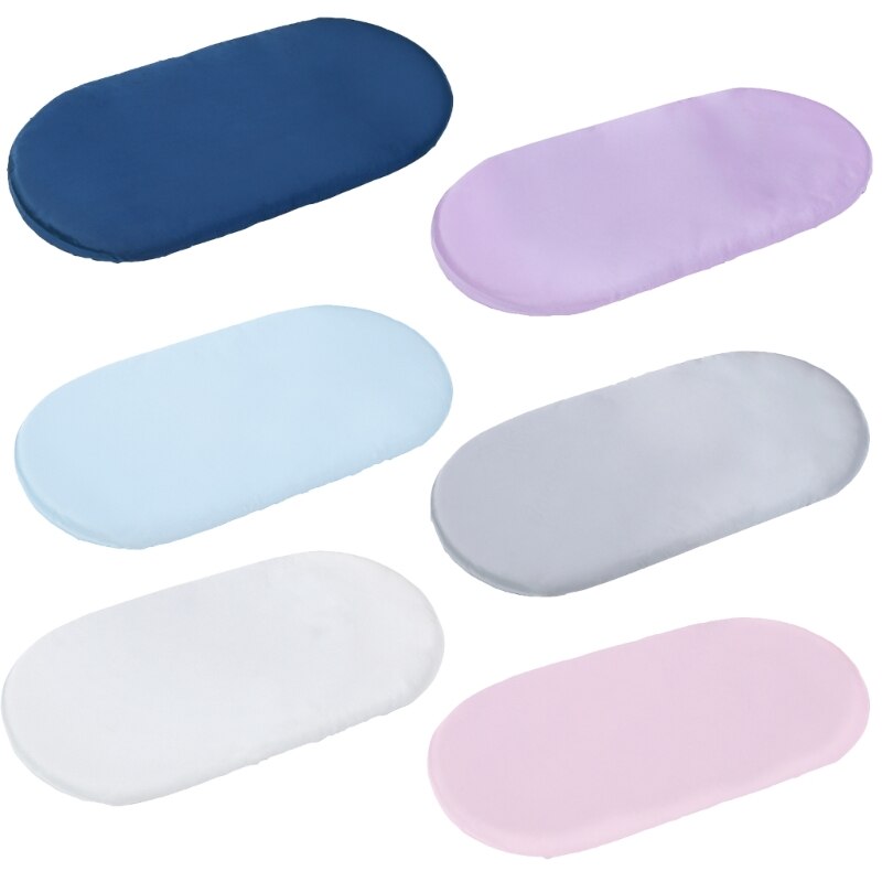 Fitted Bassinet Sheet Satin Fitted Sheet for Cradle Basket Pad Fitted Sheets Changing Mat Cover Crib Bed Protectors Case